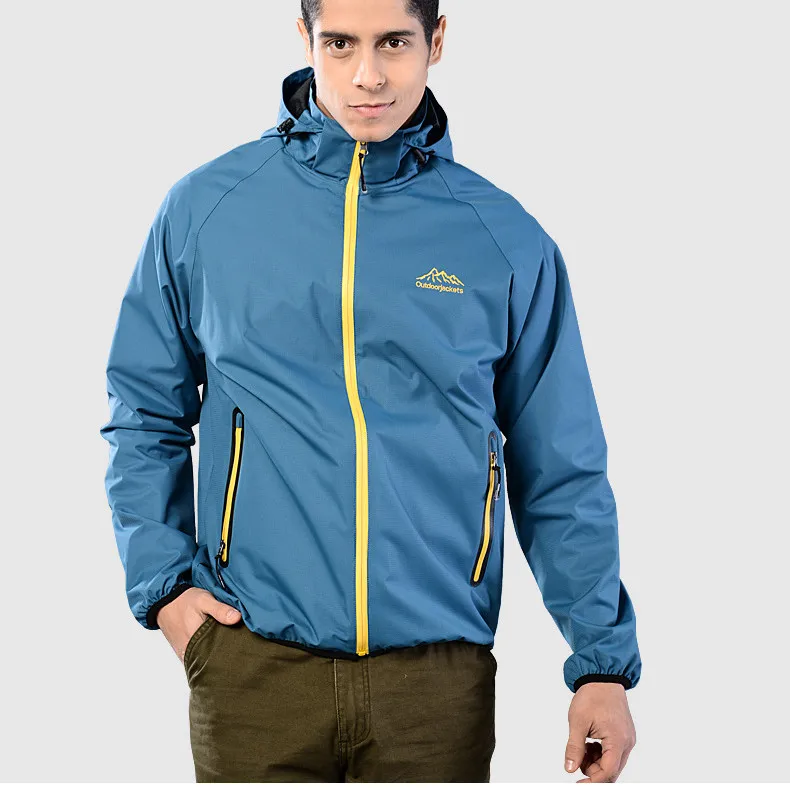 

Spring Men Anti-stastic Outdoor Jackets Waterproof Fishing Hiking Women Sports Jacket Breathable Climbing Cycling Windbreaks024