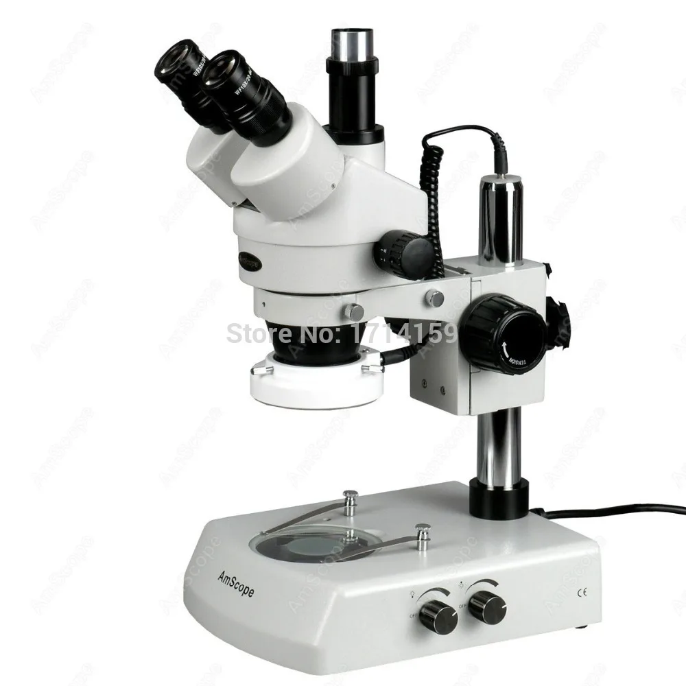 Veterinary amscope Supplies Led Trinocular Zoom Stereo Microscope 7x90x Microscopes