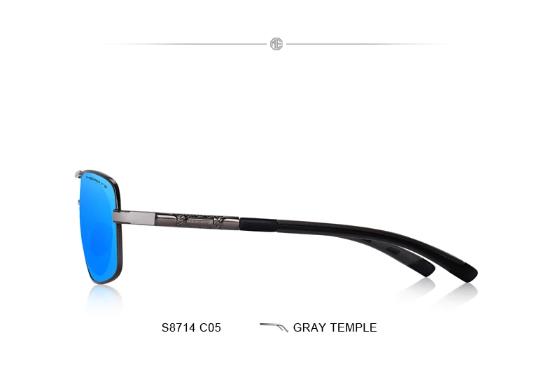 MERRYS дизайнерские мужские классические HD поляризованные солнцезащитные очки для вождения, авиационные алюминиевые мужские солнцезащитные очки с защитой от уф400 лучей S8714