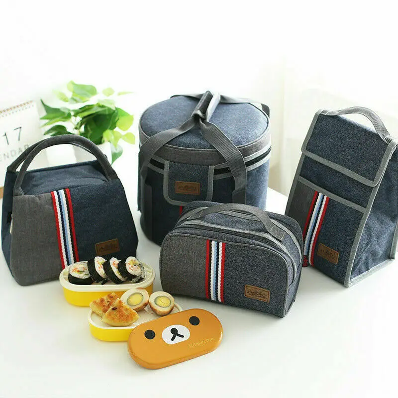 

Insulated Oxford Lunch Bag For Women Men Kids Thermos Cooler Adults Tote Food Lunch Box