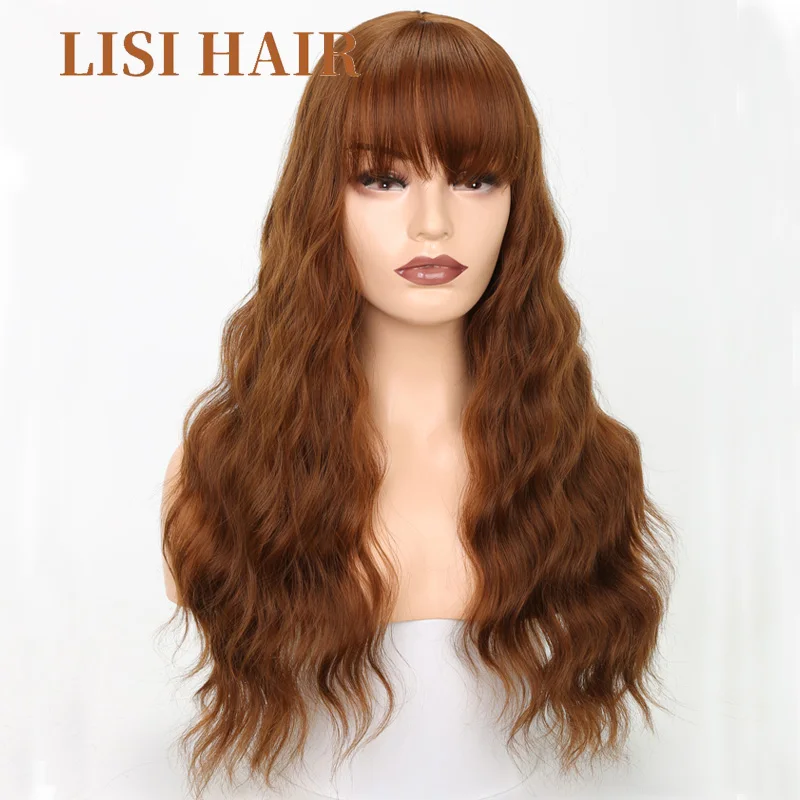 Lizi Volosy Dlinnye Volnistye Pricheska Chelkoj Korichnevyj Chernyj 8 Cveta Dostupny Sinteticheskie Pariki Dlya Dlya Zhenshin Vysokoe Temperatura Volokno Wigs For Women Wig Wigwig Synthetic Black Aliekspress