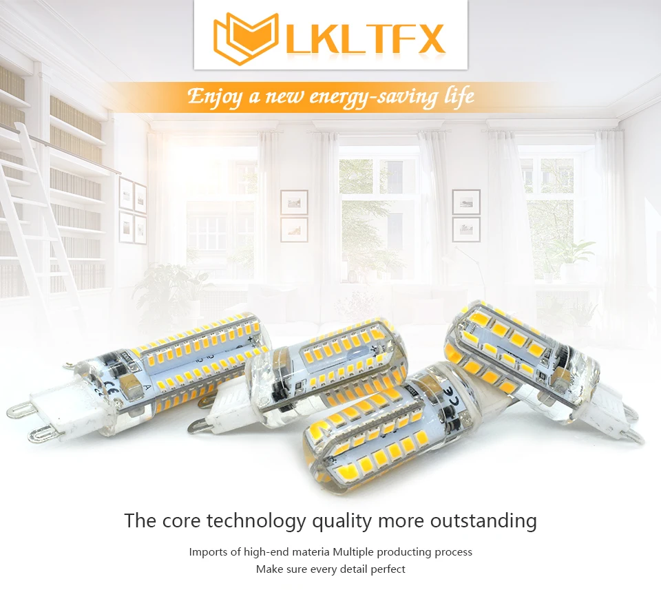 Lkltfx G9 светодиодные лампы AC 220 V SMD 3014 2835 Светодиодная лампа с украшением в виде кристаллов силиконовая свеча заменить 20-30 Вт галогенных ламп Рождественские светодиодные лампы бар