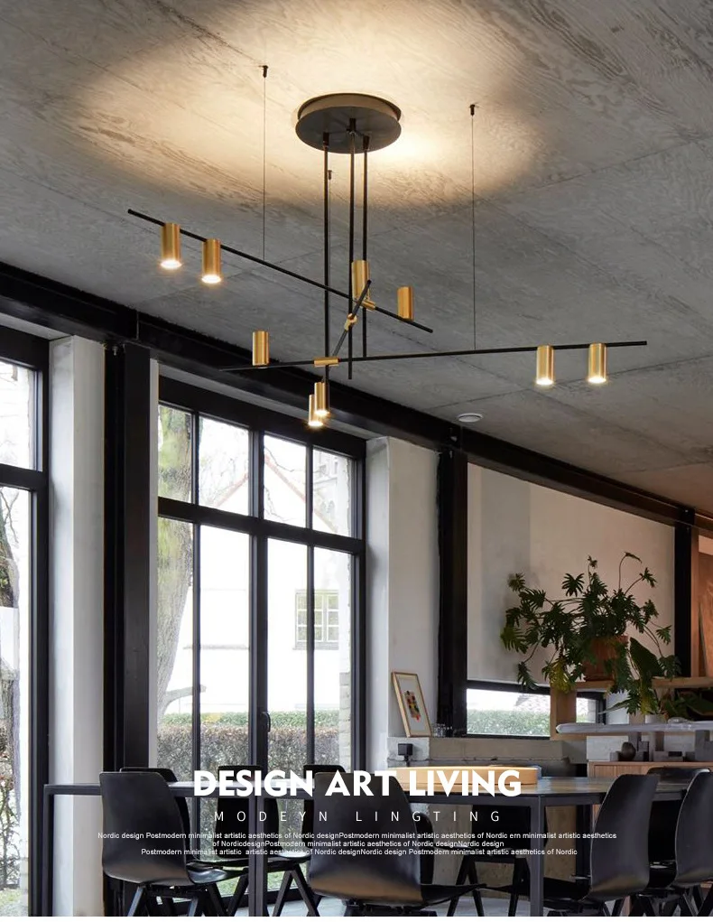 Nordic mordern iron led Designer Pendant Lighting fixtures Light Lamp Kitchen5