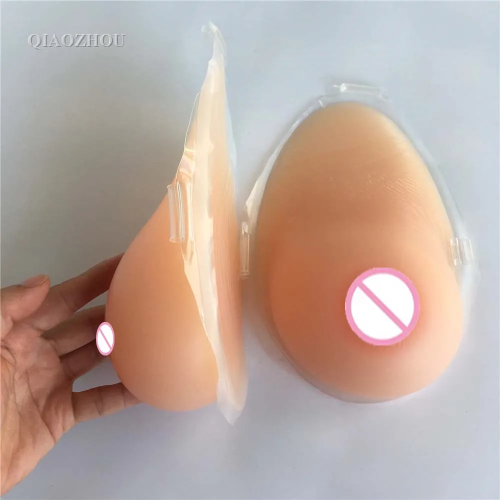 1 пара самоклеящаяся силиконовая накладная грудь 600 г|false breasts for men|crossdresser breastfalse |