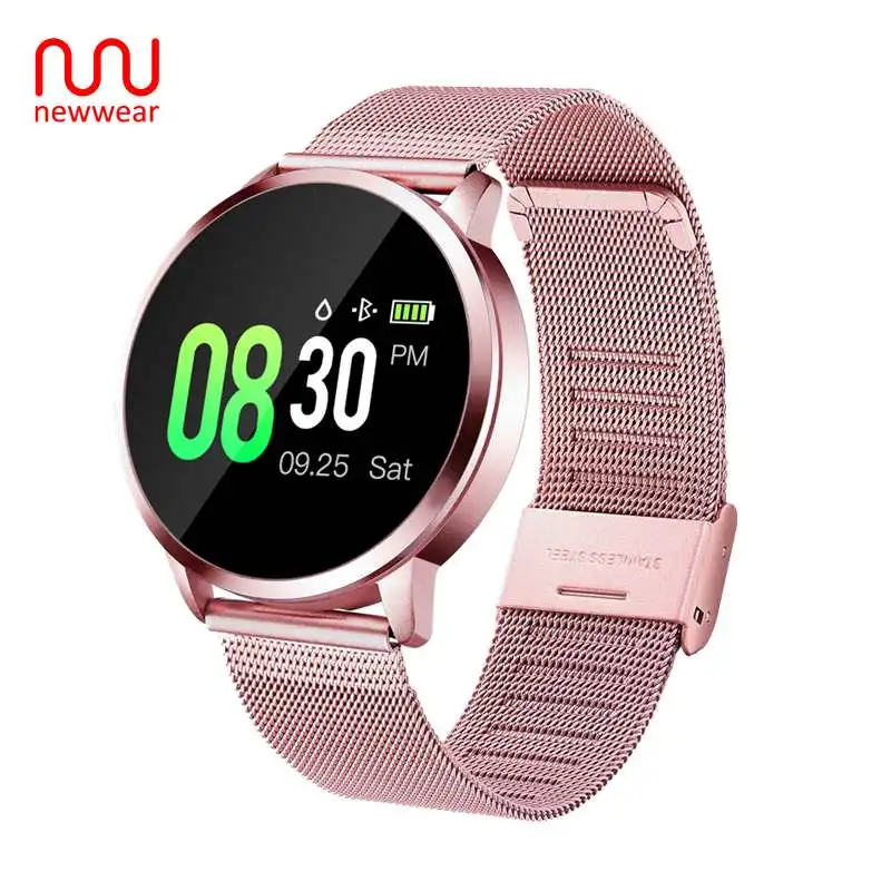 Смарт часы Newwear Q8 Plus браслет с ЧПУ водонепроницаемый пульсометр кровяное