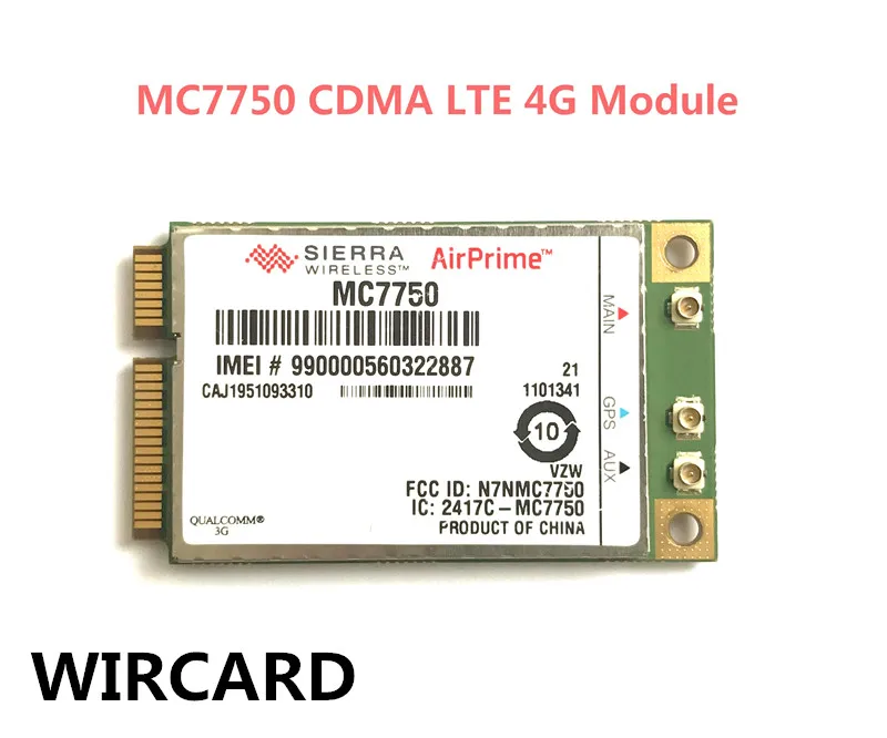 Sierra MC7750 CDMA 3g LTE 4 г модуль 4 г карты для ноутбука