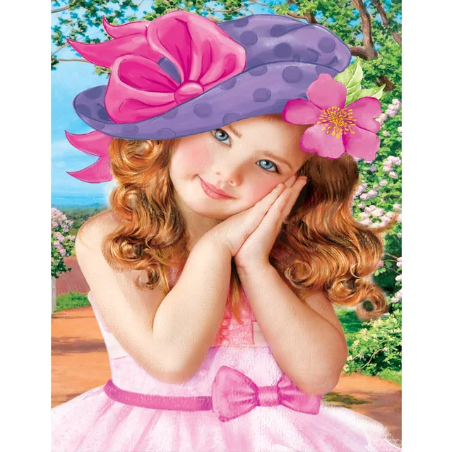 

5D Diamond Mosaic the dream girl Handmade Painting Cross Stitch Kits Embroidery Pattern sticker gifts