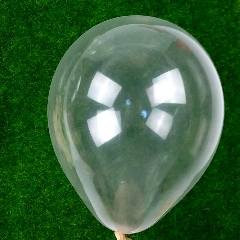 100 шт Самые популярные! 12 дюймов толщиной 2,8 г свадебные перламутровые шары украшения на день рождения высококачественные воздушные шары - Цвет: Прозрачный