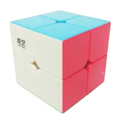 QiYi QiDi S 2x2x2 магический куб 2 слоя кубар-Рубик на скорость для начинающих Stickerless матовая magico Cubo Развивающие игрушки для детей