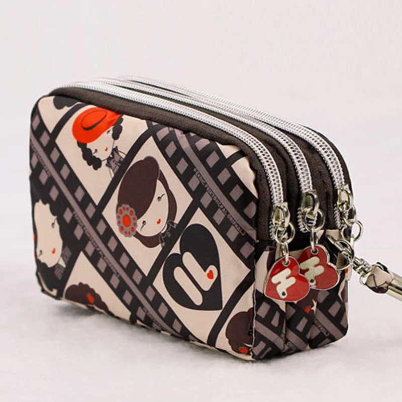  Fashion Vintage Women Coin Purse Clutch Wristlet Wallet Bag Phone Key Case Makeup Bag Women credit card holder Tote 