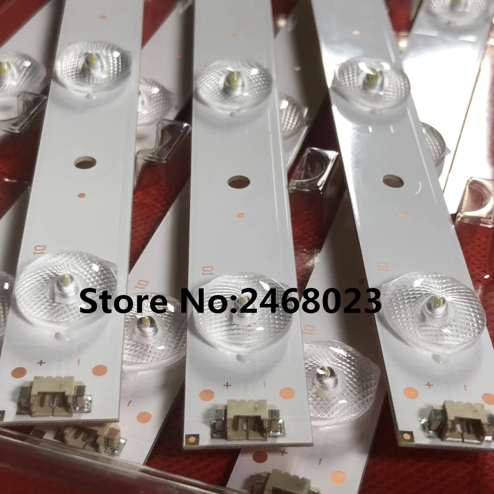 Nouveau 3 pièces 10 LED s 635mm LED bande de rétro éclairage pour 32PAL535 LE32B310N LED 315D10 07 (B) 30331510219 LED 315D10 ZC14 07 (A) 30331510213|Barres de LED| | -