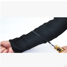 35 см черный Рогатка из нержавеющей стали с прицелом перчатки против порезов протектор на открытом воздухе рабочие перчатки защита руки самообороны перчатки до локтей