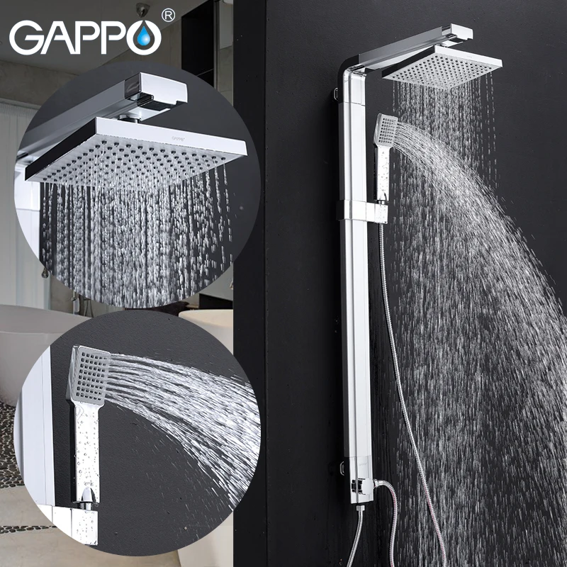 

GAPPO Shower Faucets wall mounted shower faucet waterfall bath shower bath mixer bathroom shower head set chrome faucet tap