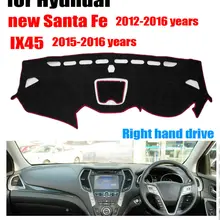 Rkac приборной панели автомобиля крышка коврик для hyundai нового Santa Fe 2012- IX45- правым dashmat тире авто аксессуары