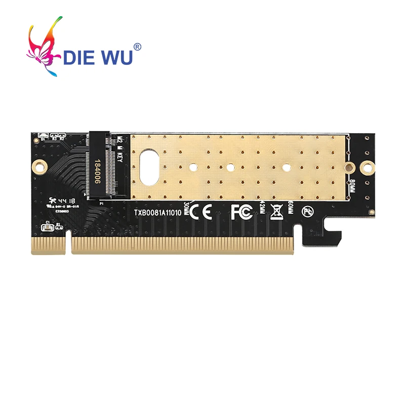 M.2 NVME адаптер расширения карты поддержка M ключ PCI Express PCIe x16 к M.2 высокоскоростной адаптер riser Card TXB008