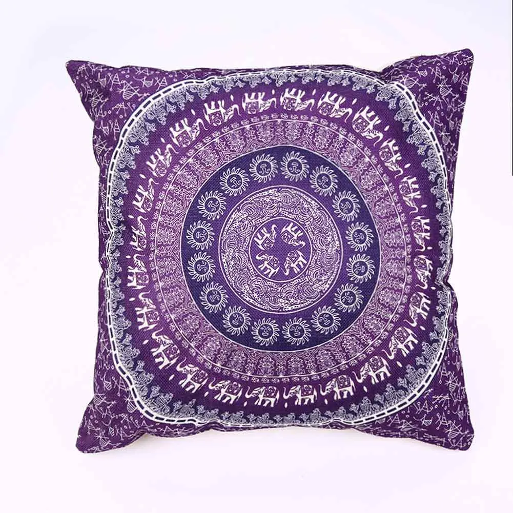BZ1217-7 Mandala Pattern Cushion Cover