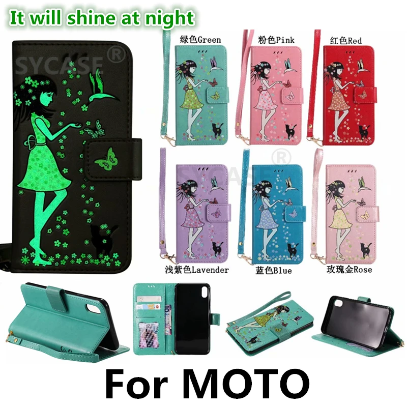 SYCASE световой Кожа shell для Motorola Moto G4 играть G5 Plus мото X Чехол Многофункциональный