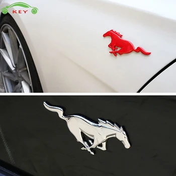

Metal Car Sticker for Mondeo Mustang Kuga Escape Ecosport Fiesta Auto Modified Horse Body Badge Rear Trunk Emblem Decal