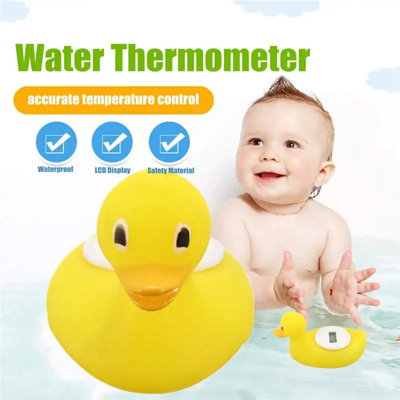 Goede Thermometer met Babybadje Eend Speelgoed Waterdichte Lcd scherm Veilig Materiaal ingebouwde Batterijen Water Temperatuurbereik DC 10 om 50