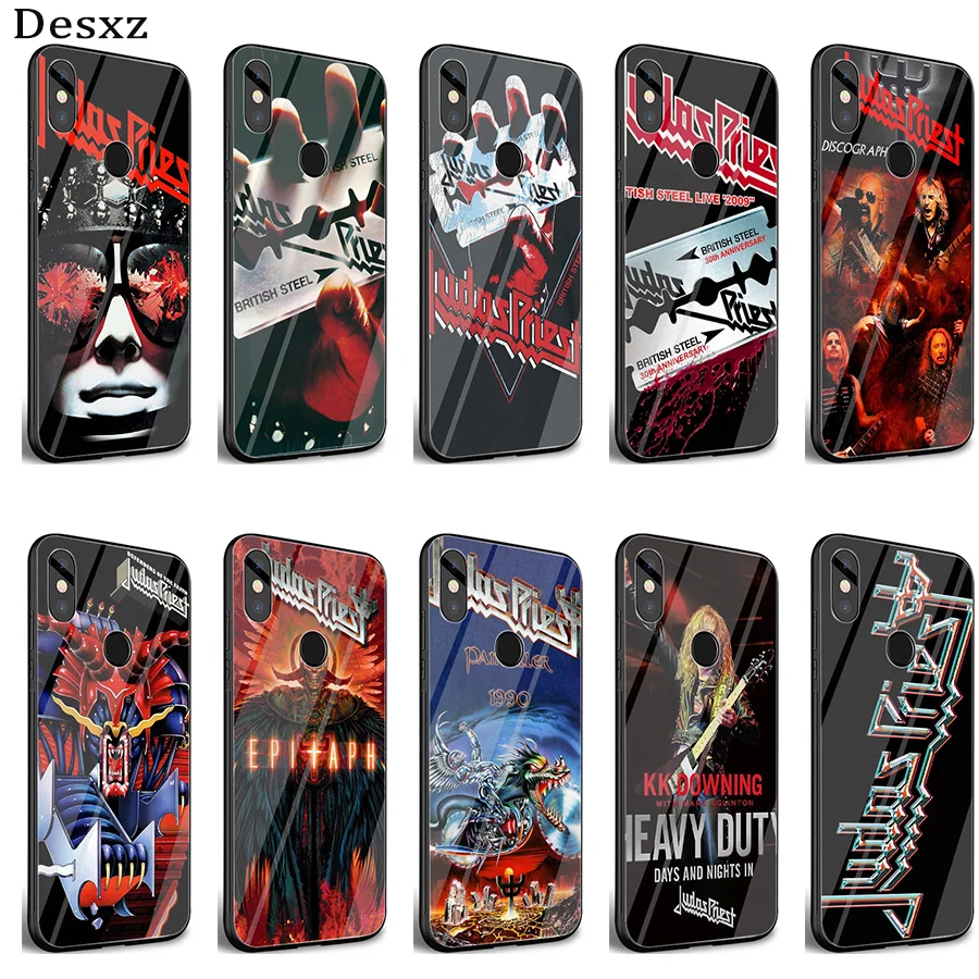 Desxz Judas Sacerdote Tempered Glass Case For Xiaomi MI 8 9 Lite A1 A2 Redmi Note 5 6 7 Pro 6A 4X Pocophone F1 Cover | Мобильные