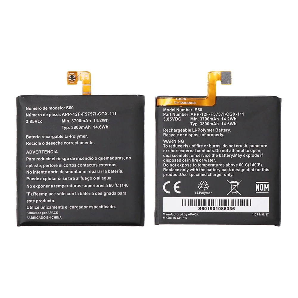 JRZ-10PCS-For-CAT-S60-Phone-Battery-For-CAT-S60-3700mAh-Hight-Capacity-3-85V-Top