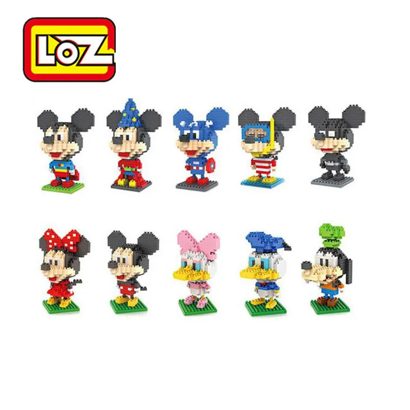 

LOZ Blocks Mouse Duck Mini Anime Figure Diamond Building Block Toys Christmas Birthday gift Brinquedos for childs 9413