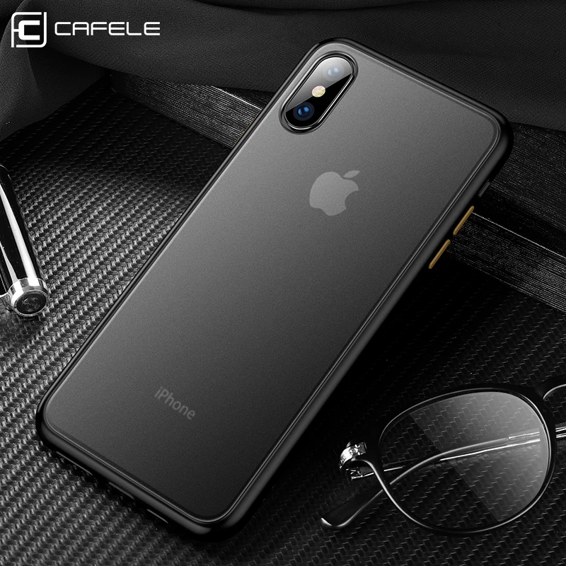 Роскошный Матовый силиконовый чехол Cafele для iPhone X XR XS MAX полное покрытие 7 8 PLUS
