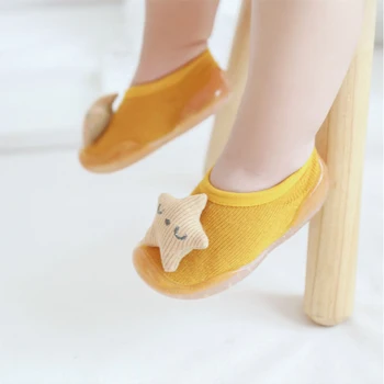 

Spring Summer New Baby Floor Shoes Socks Non-slip Soft Bottom Shallow Mouth Toddler Socks Children Shoes First Walkers