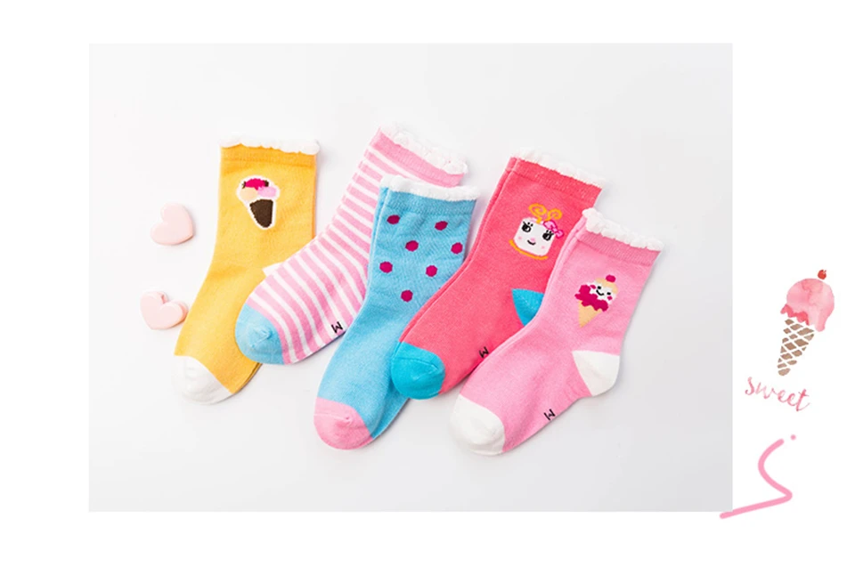 5 пара/лот, 10 шт., хлопковые удобные цветные носки для новорожденных с буквенным принтом, Skarpetki детские вязаные мягкие носки для маленьких девочек и мальчиков Meia Infantil Miaoyoutong