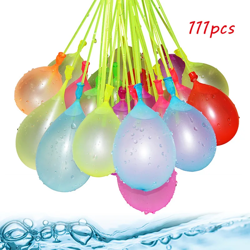 

3pack 111pcs Funny Water Balloons Toys Magic Summer Beach Party Outdoor Filling Water Balloon Bombs Toy For Kids Adult Children