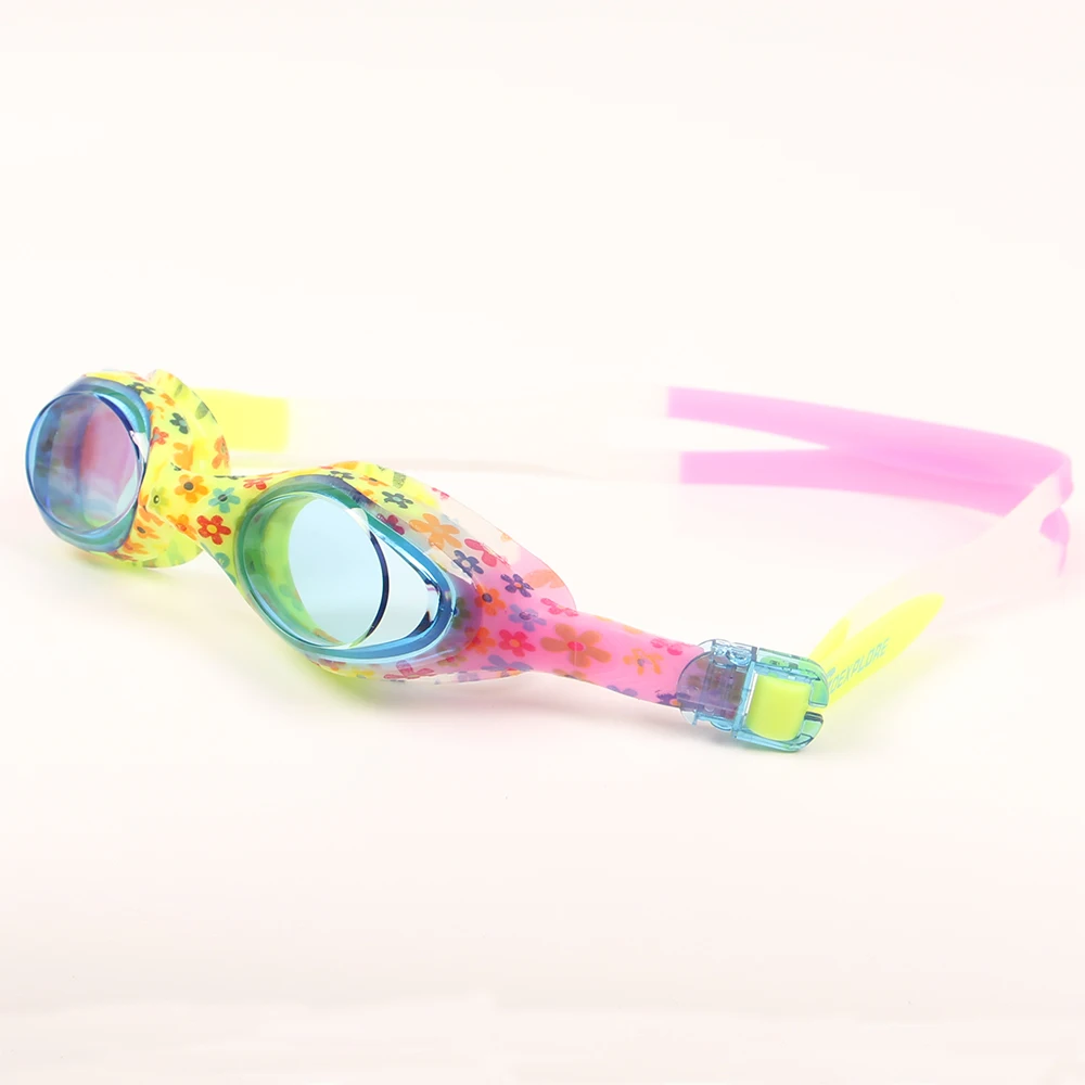 Goexplore ore плавательные очки детские От 6 до 14 лет водонепроницаемые очки для плавания для мальчиков прозрачная противотуманная оптика с защитой от ультрафиолетовых лучей очки для девочек - Цвет: pink yellow