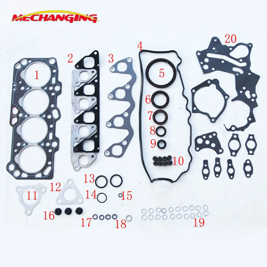 

FOR MITSUBISHI LANCER V OR SPACE WAGON 4D68 4D68T Engine Rebuild Kits Auto Engine Parts Full Gasket Set MD971655 51017500