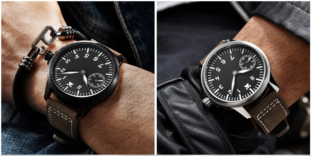 Роскошные брендовые механические мужские часы Corgeut 17 Jewels Seagull 6497 механические часы с ручным заводом светящиеся мужские наручные часы