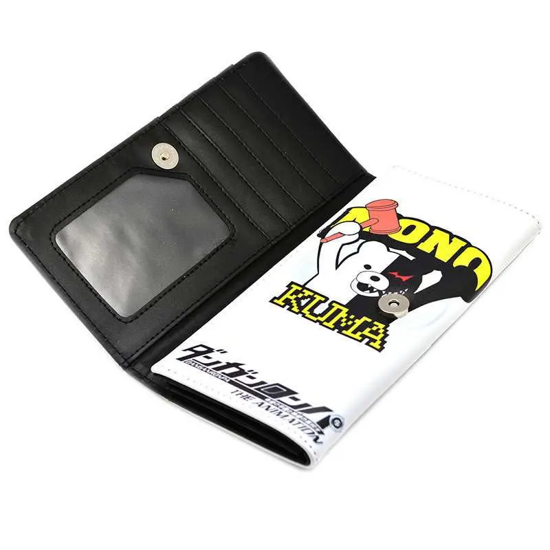 Nekoshonen Enoshima Junko Danganronpa Girl Leather Passport Holder Cover Case Travel One Pocket