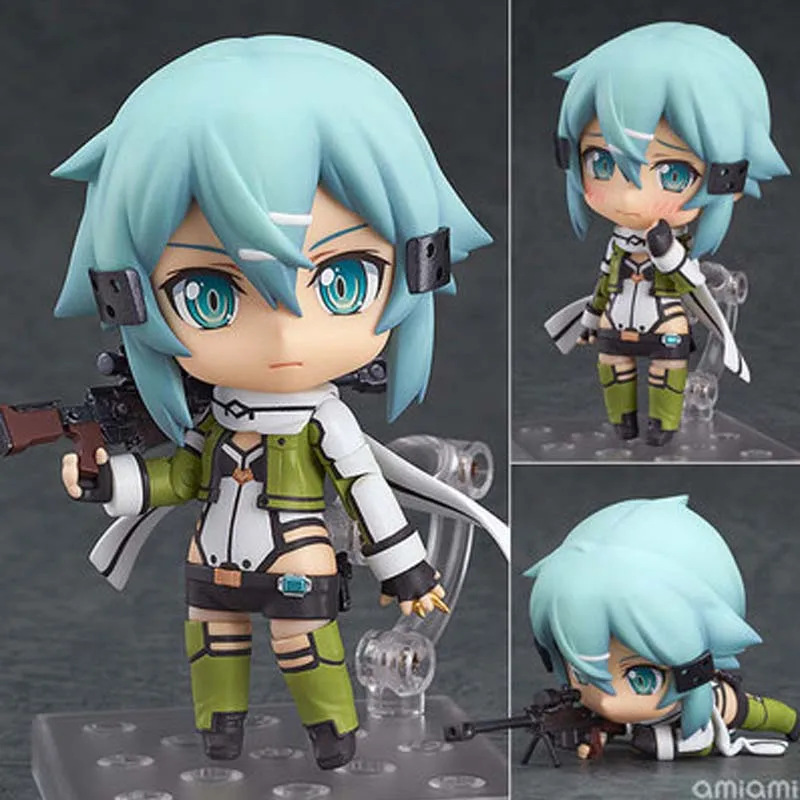 Nendoroid 452 аниме меч искусство онлайн II пистолет Гейл Juguetes GGO Asada Shino Sinon ПВХ фигурка