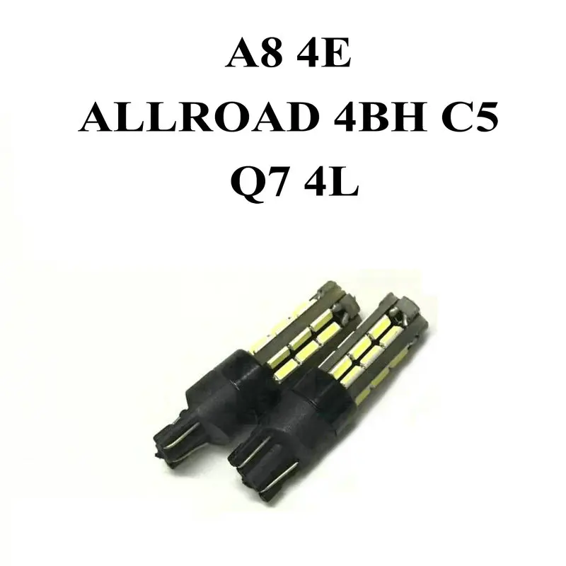 

Best Parking Light Bulb For Audi A8 4E ALLROAD 4BH C5 Q7 4L Car Led Lamp light 12v 2Pcs/Lot