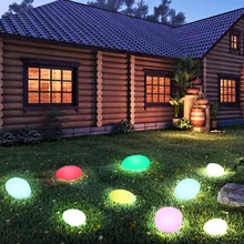 Cobblestone lawn garden lamp outdoor waterproof anti-drop charging simulation stone-shaped LED party wedding decoration lamp