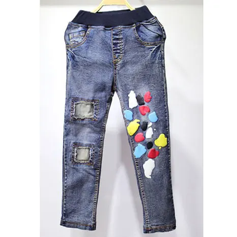 Kindstraum/новые зимние джинсы для мальчиков 4 стиля, Детские теплые джинсовые брюки детские теплые плотные флисовые штаны Зимняя одежда для мальчиков MC238 - Цвет: Colors