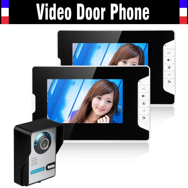 7 Inch Night Vision Digital Video font b Door b font Phone Intercom Doorbell Doorphone System