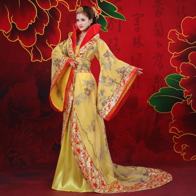Новое поступление классической Костюм Танг hanfu сказочной принцессы одежда в народном стиле Танцы Древние китайские костюмы Для женщин