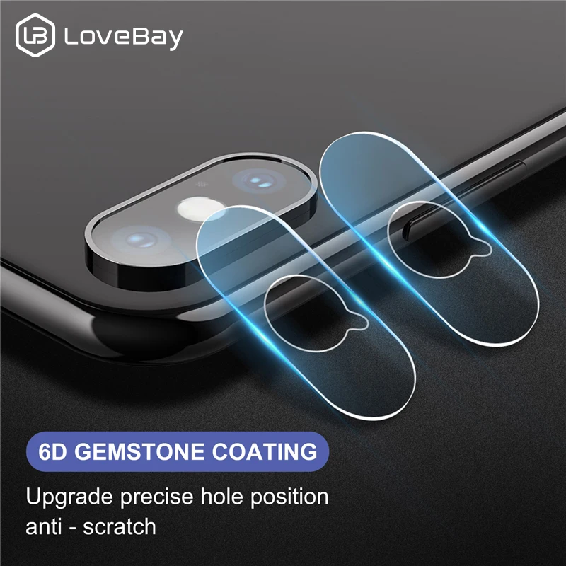 

Lovebay Phone Camera Lens Screen Protector Film For iphone 6 6S 7 8 Plus XS Max XR X Tempered Glass Back Lens Film Bumper Cover
