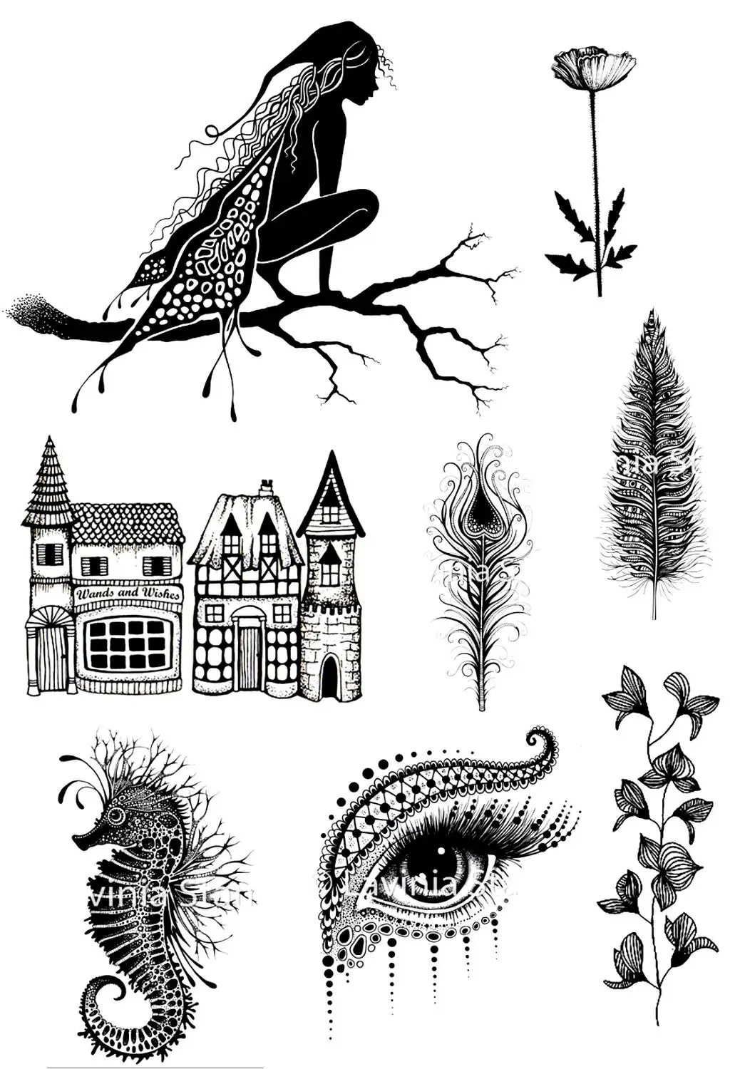 

Angle and castle Transparent Clear Stamps / Silicone Seals for DIY scrapbooks photo album/Card Making