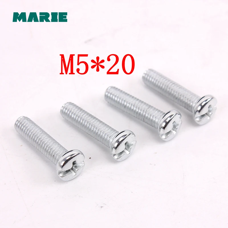 M4/M5 Round Head Fit Hinges Countersunk iron Self-Tapping Screws Bolt Fastener Flat Wood Hardware Tool 20mm 40mm 60mm