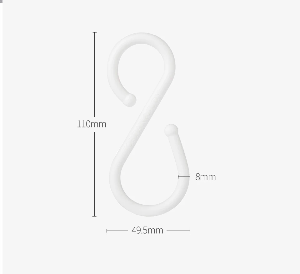 3Piece Xiaomi Mijia HL Little Adhesive Multi-function HooksWall Mop Hook Strong Bathroom bedroom Kitchen Wall Hooks 3kg max loa (20)