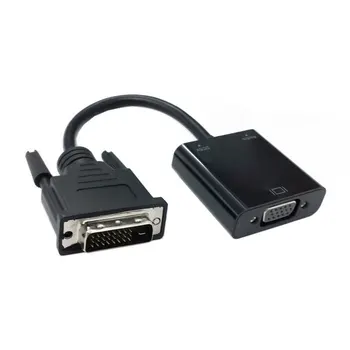 

DHL 50pcs / lots DVI Input to VGA Output Video adapter with 3.5mm Audio & USB Power Port For Projector Monitor