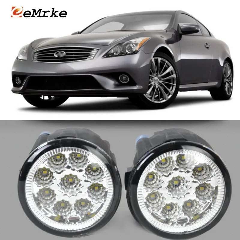 EEMRKE For Infiniti G25 G37 2010 2013 Q60 2014 2015 9 Pieces Led