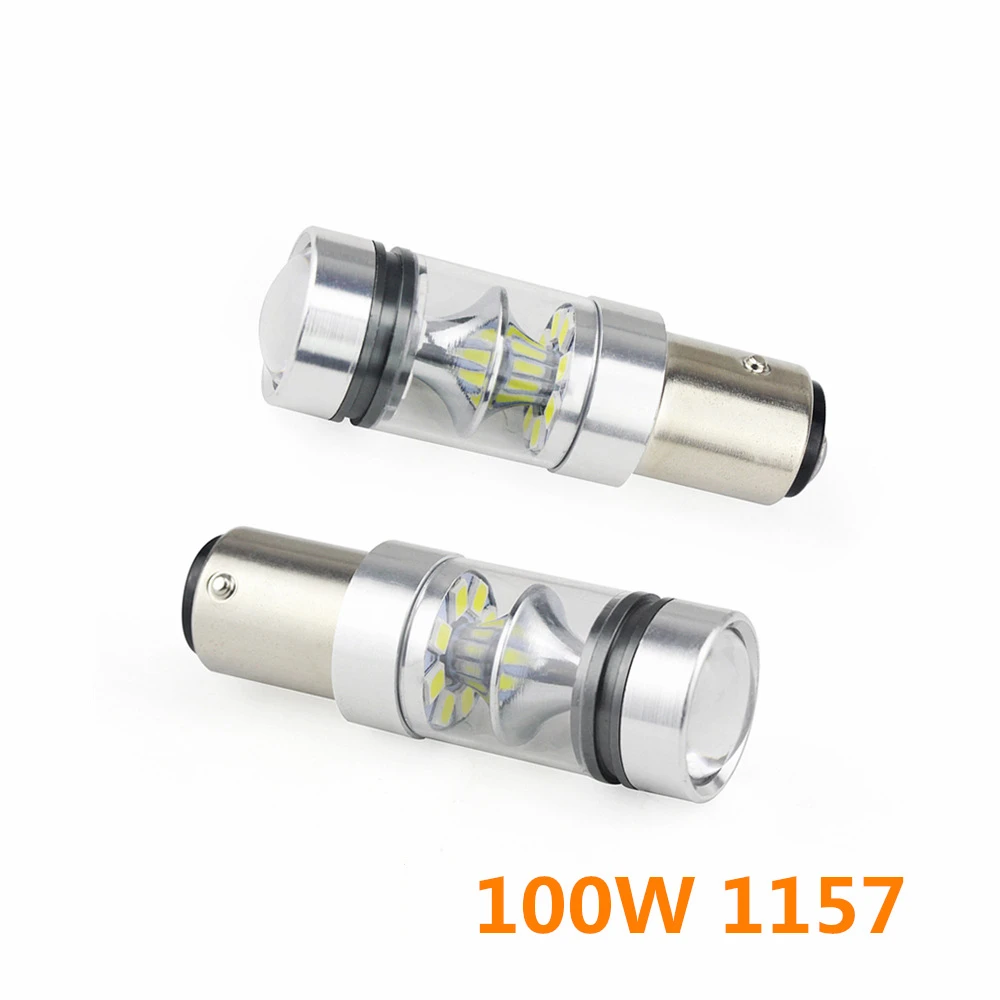 2 шт. 1157 BA15D 100 Вт 20 SMD 3030 3528 светодиодный лампы Фары заднего хода автомобиля для фар