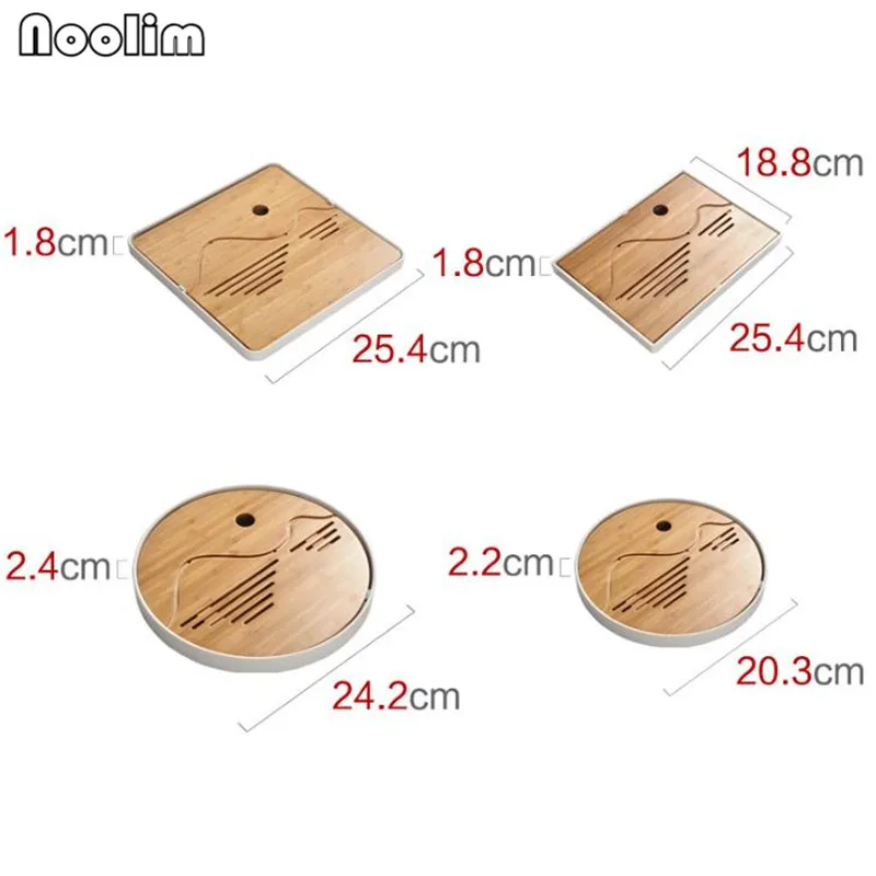 Бамбуковый чайный поднос с дренажной водой чайная доска чайные подносы китайские чайные инструменты кунг-фу