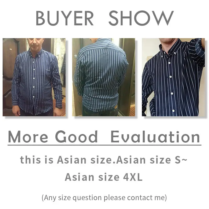 2020 Men Striped Shirts Casual Long Sleeved Mens Shirt 4XL Plus Size Business Man Shirt Male Social Dress Shirts Outwear YN10235