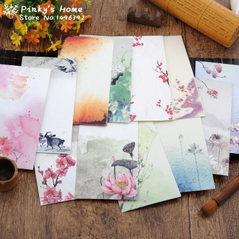 

10pcs/lot Chinese Vintage Paper Envelopes Gift Envelops Paper Pack